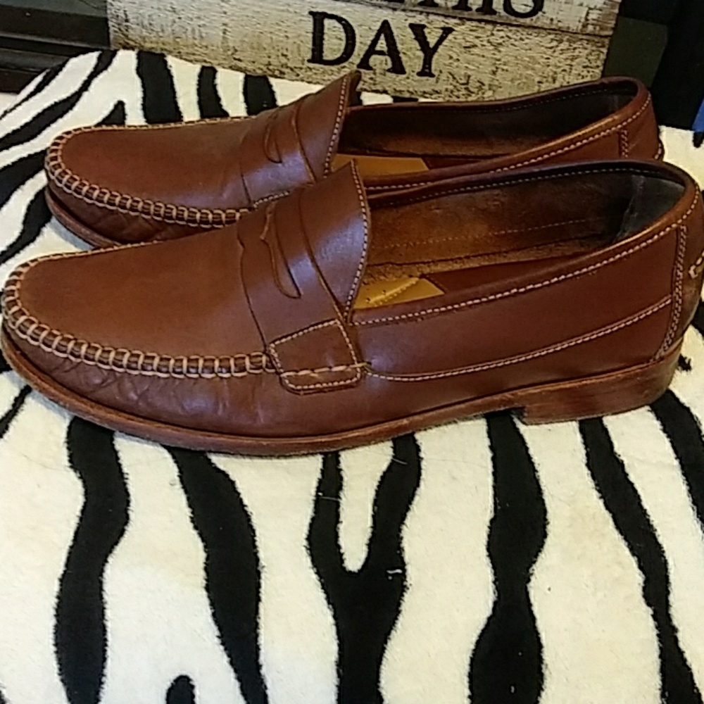 Johnston And Murphy Sheepskin Penny Loafers - image 2